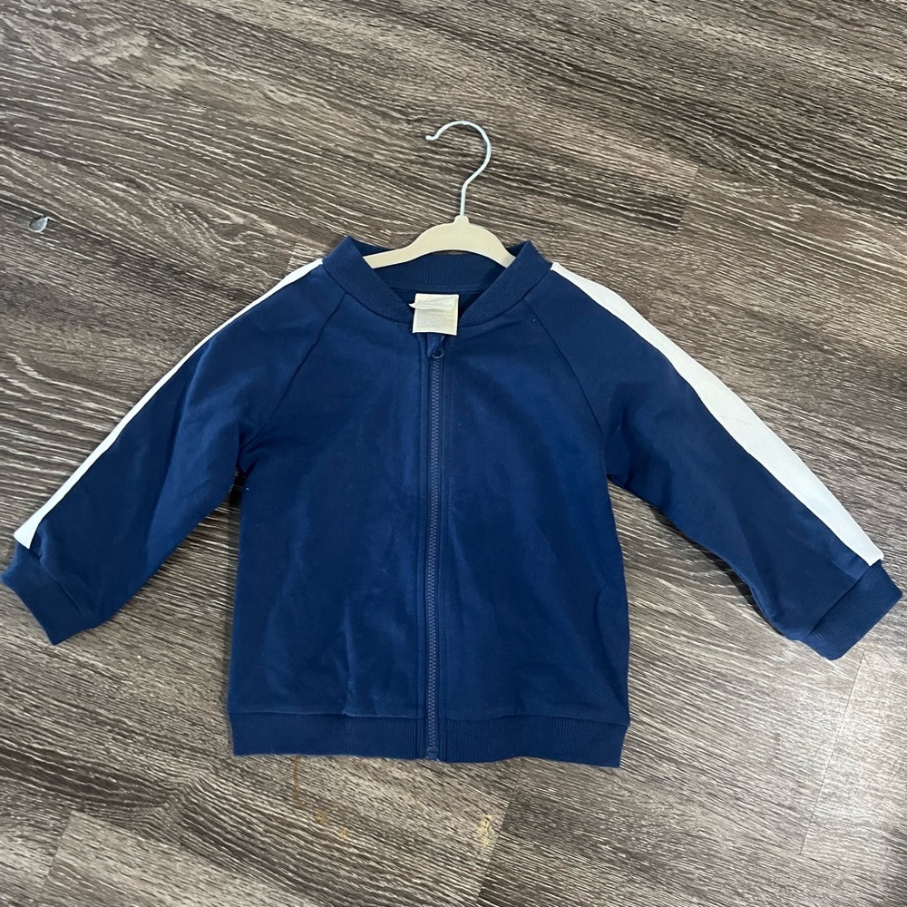 NWT‎ - First Impressions - Boys Racing Striped Tracker Jacket 24mts.